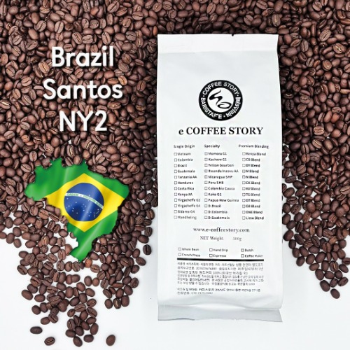커피스토리 브라질 산토스 유로돌체 NY2 원두 패키지, 신선한 로스팅 커피 원두